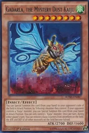 Yu-Gi-Oh! Sammelkarte – Gadarla, The Mystery Dust Kaiju (BOSH-EN087), Rare, Aus Breakers Of Shadow
